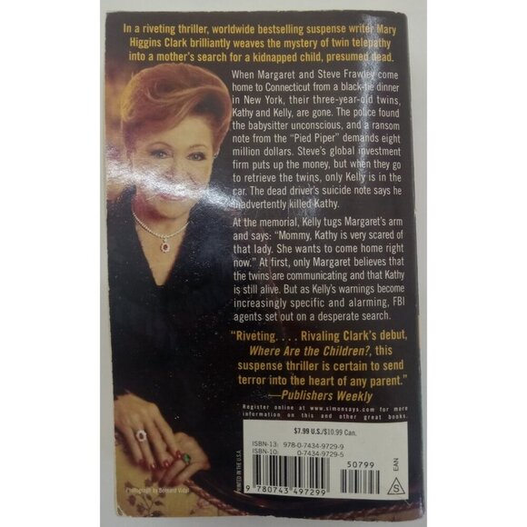 Two Little Girls in Blue by Mary Higgins Clark – G+ Suspense Thriller - Picture 2 of 3